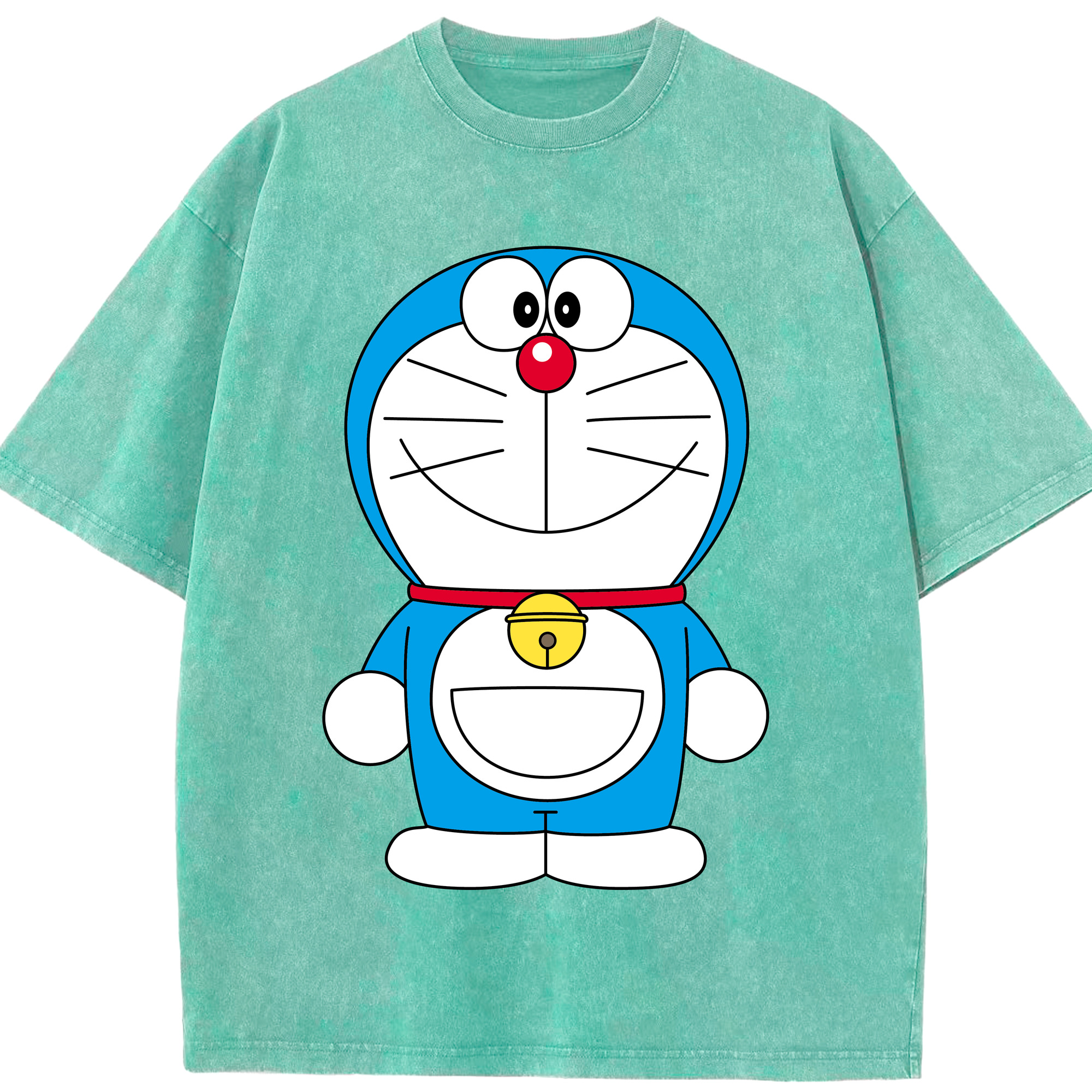 （画像用） ドラえもん Doraemon 綿100% ヴィンテージ風 半袖Tシャツ（フロントプリント）
